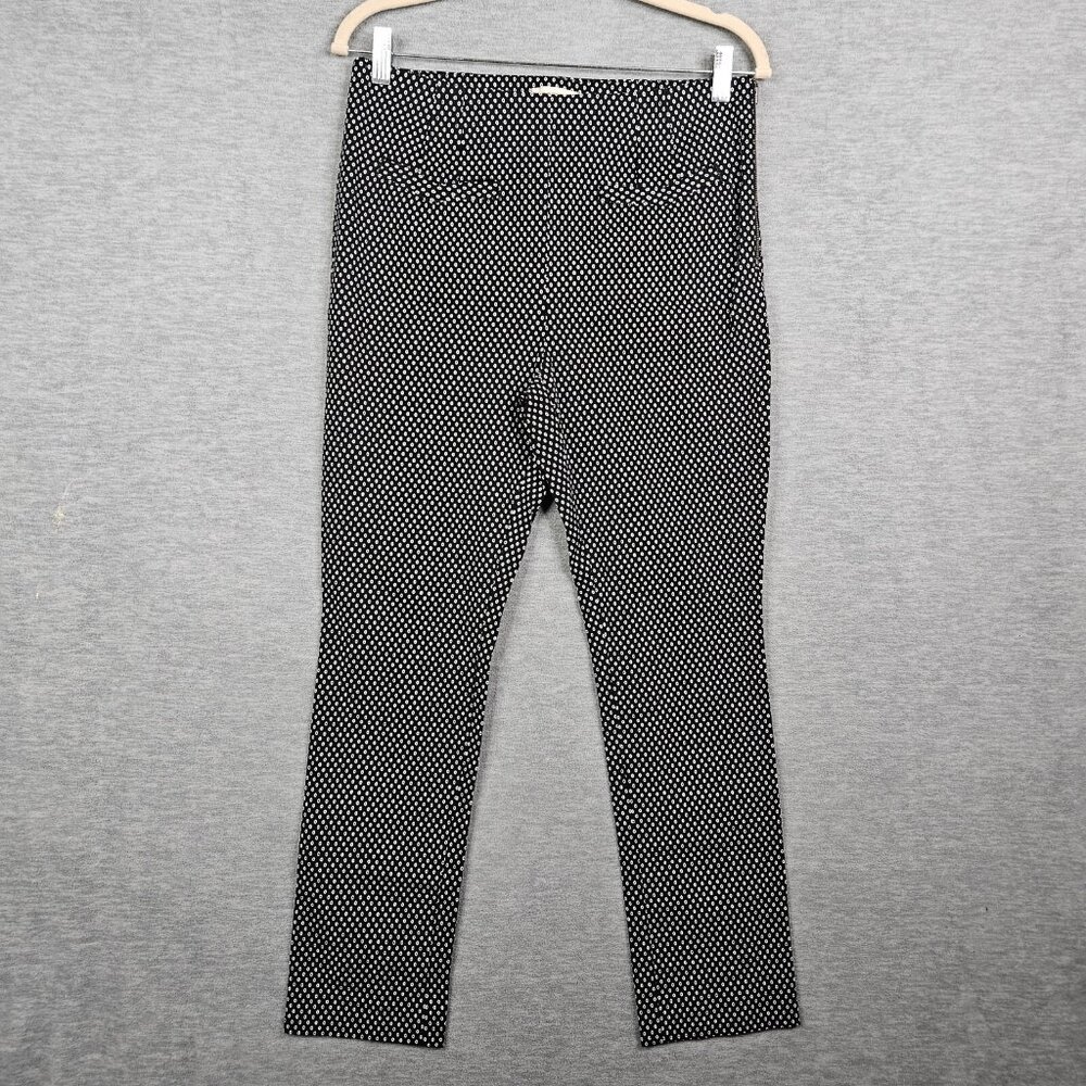 The Essential Slim By Anthropologie Women's Motif Side Zipper Casual Pant Size 6